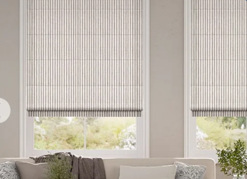 Elegant fabric blinds that fold into neat pleats